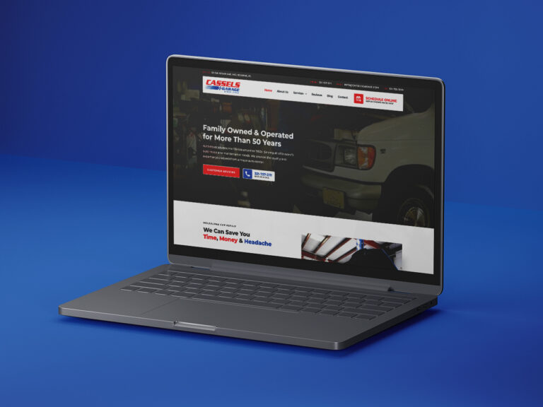 Cassels Garage Car Repair Website Design