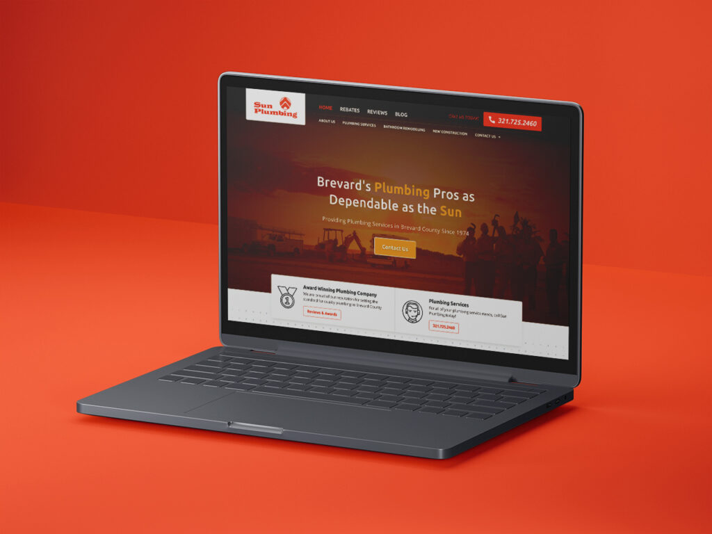 Sun Plumbing Company Website Design